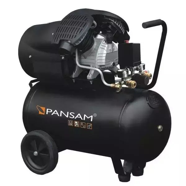 Oro kompresorius 2,2 KW 8 bar 2 cil. 412l/min, resiverio tal. 50L , 2 slegio manometr., 2 greito jungimo movai DEDRA-EXIM-A077060-5902628001962