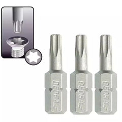 Atsuktuvo antgaliai Torx T30x25mm, 3vnt. blisteris DEDRA-EXIM-18A03T300-03-5902628172860
