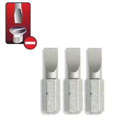 Atsuktuvo antgaliai plokšti SL 5.5x25mm, 3 vnt. blisteris DEDRA-EXIM-18A00SL550-03-5902628172600