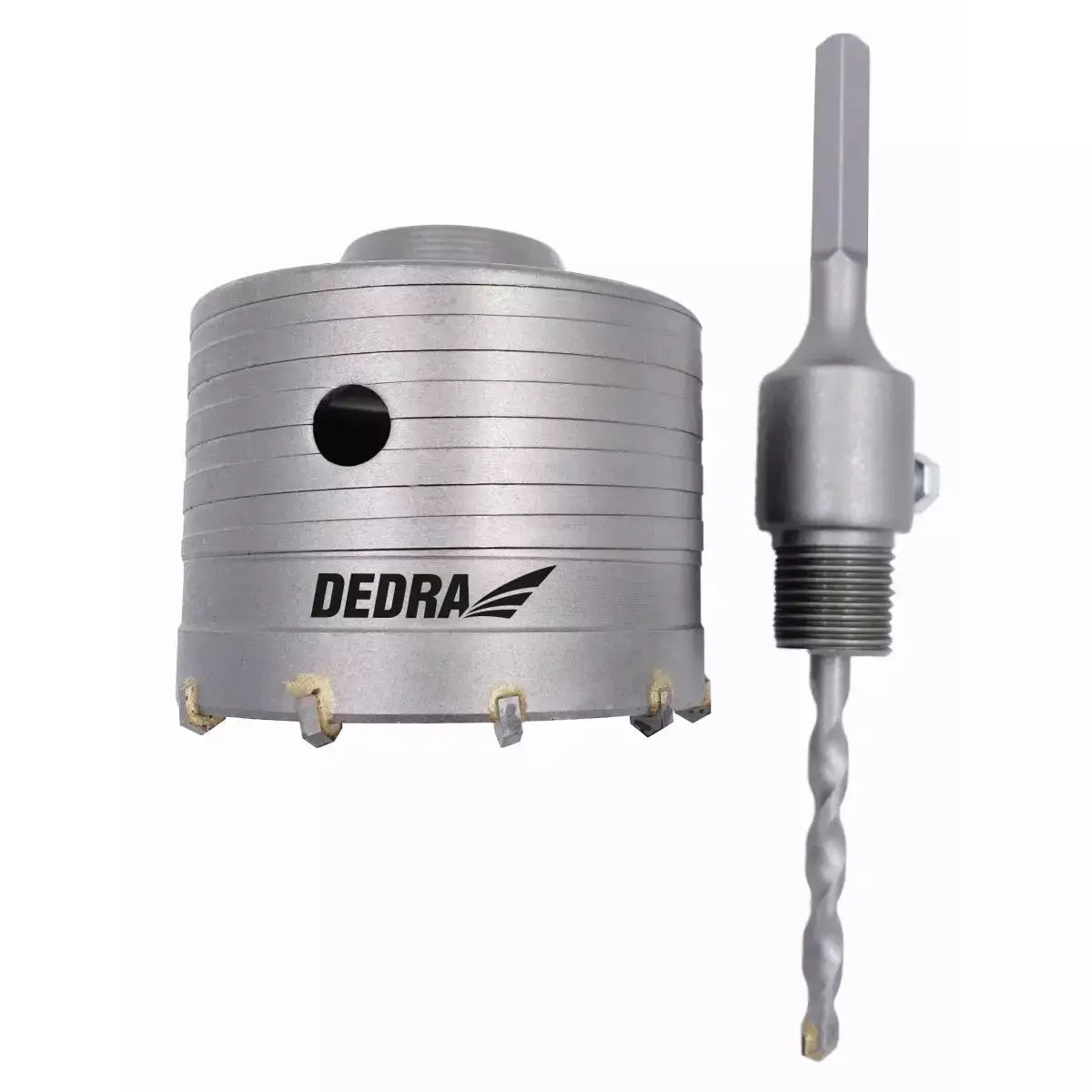 Karuninis grąžtas su laikikliais HEX, 100mm DEDRA-EXIM-DED1507-X-5902628150714