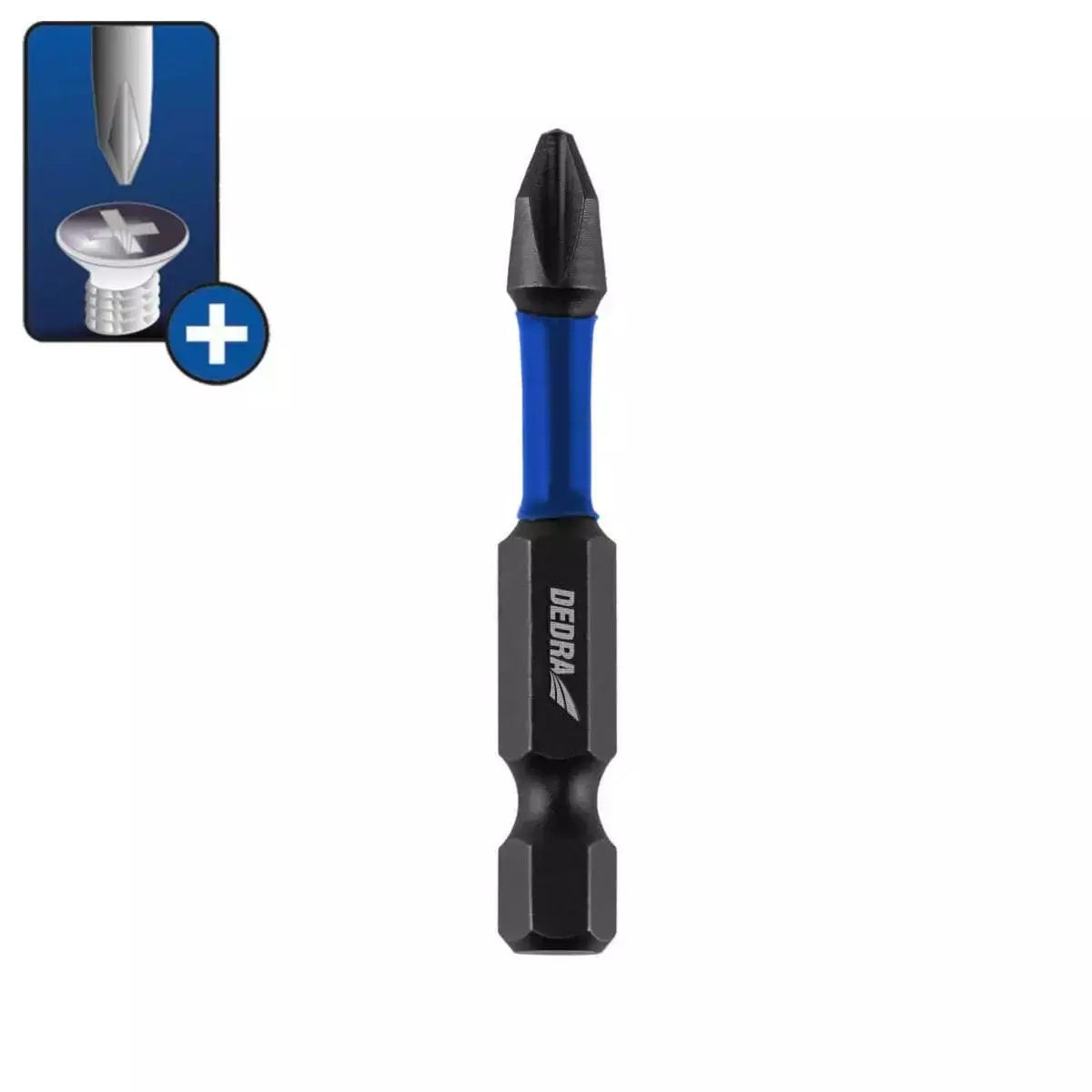 Atsuktuvu smuginiai antgaliai Phillips PH1/2/3x50mm, 3vnt DEDRA-EXIM-18A62PHA1-03-5902628174307