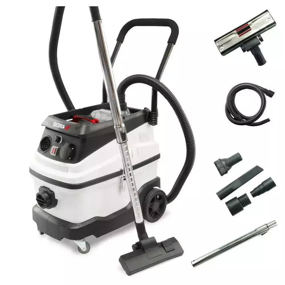 Pramoninis dulkiu siurblys darbui sausu ir šlapiu budu 1600W 30L DEDRA-EXIM-DED6603-5902628660305