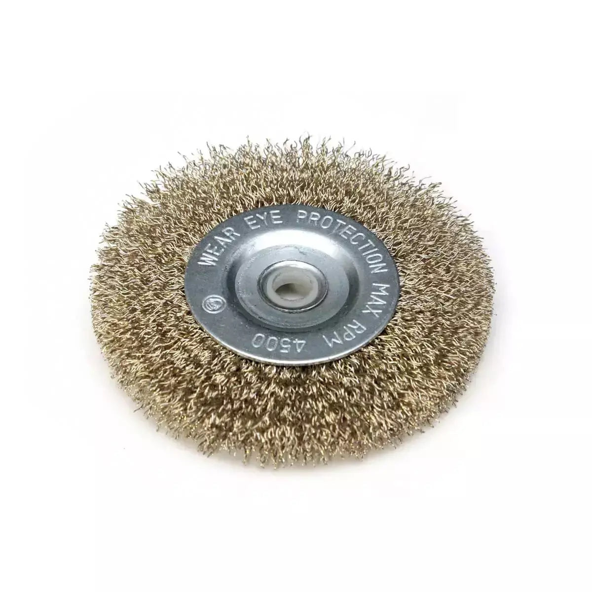 Vielos šepetys, diskinis, žalvariuotas, 100mm, angos skersmuo 12.7mm DEDRA-EXIM-F33-100-5902628061669